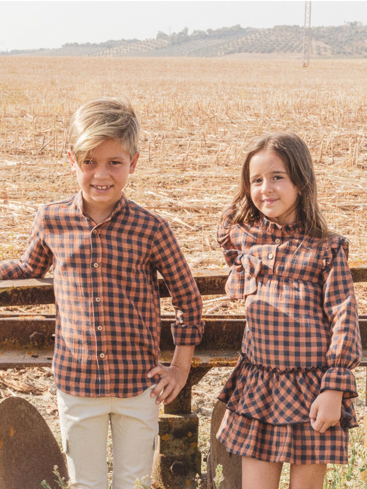 MUSTARD VICHY CHECK DRESS