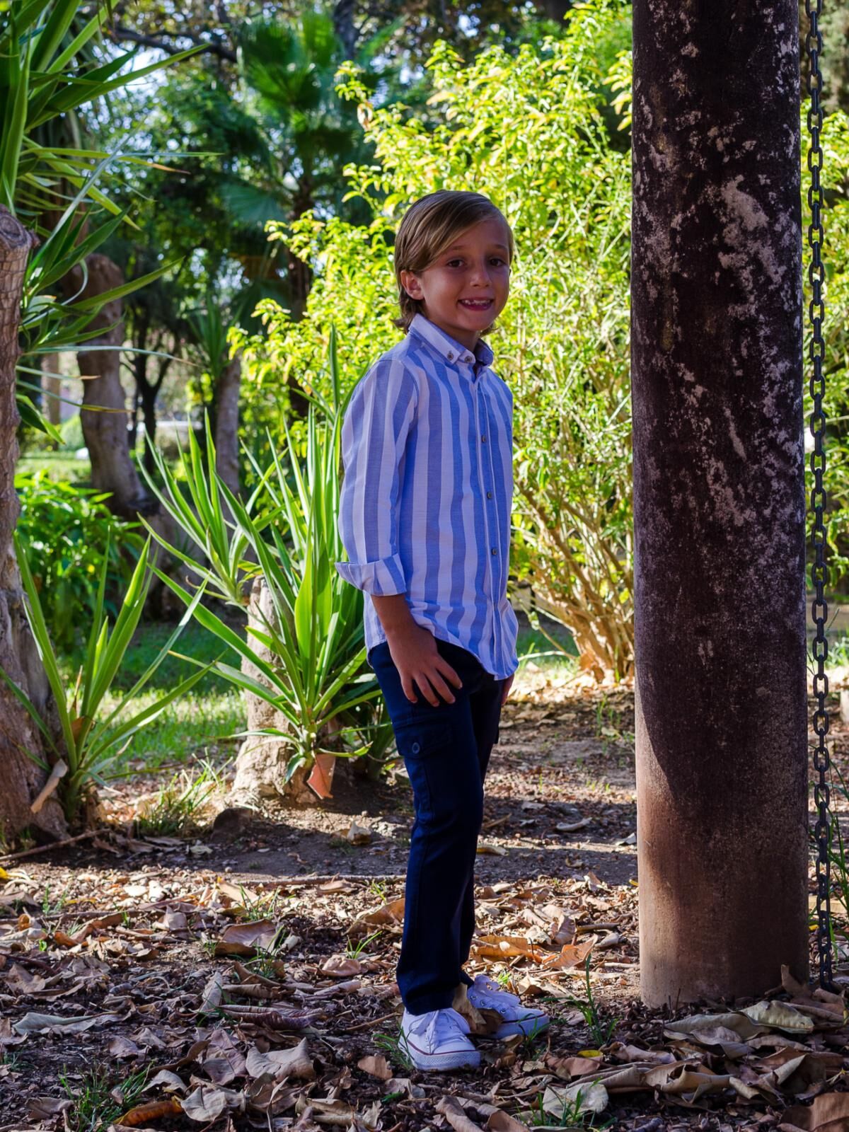 PANTALON CHINO CARGO MARINO 200