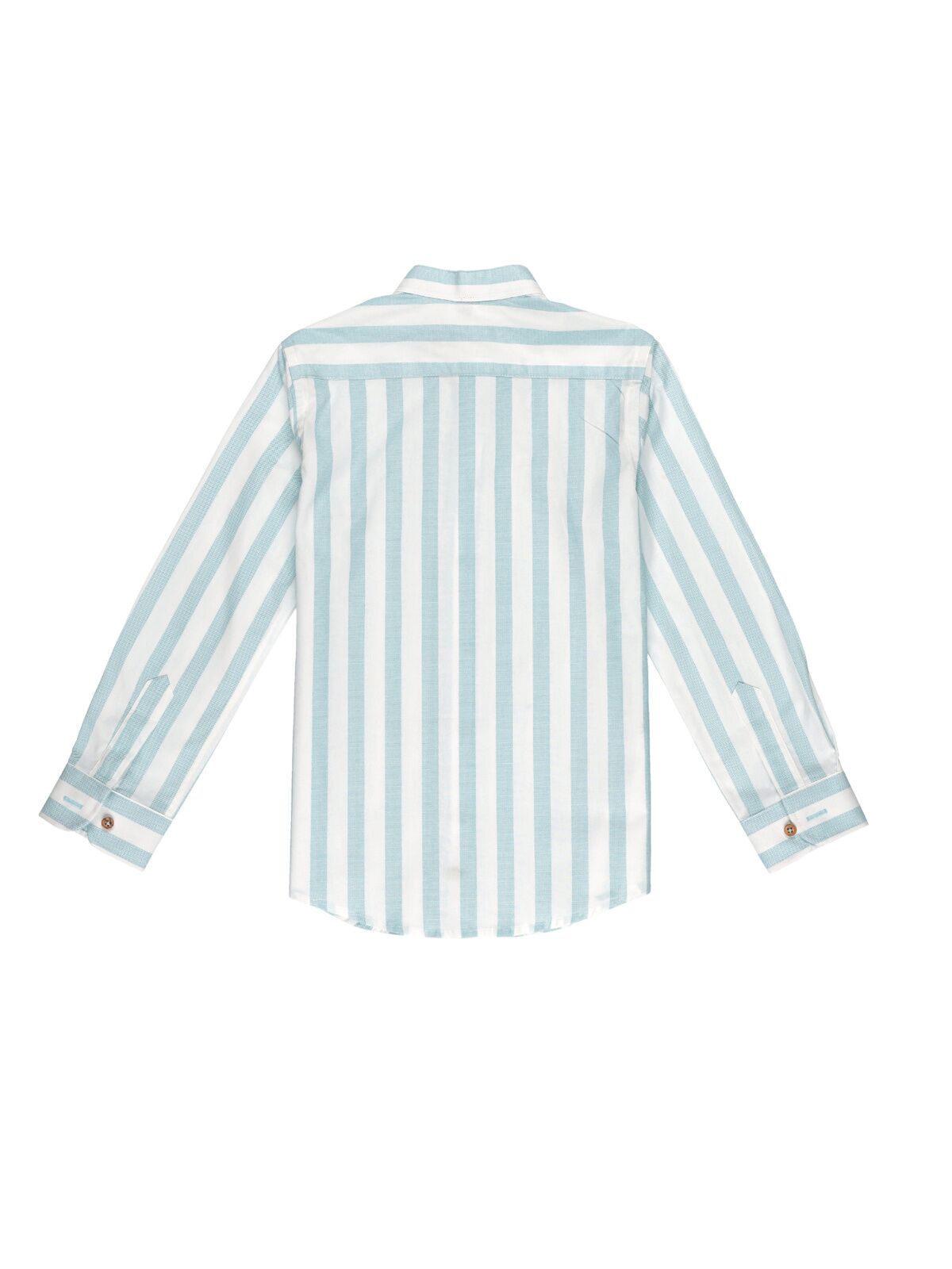 CAMISA RAYAS AGUA MARINA