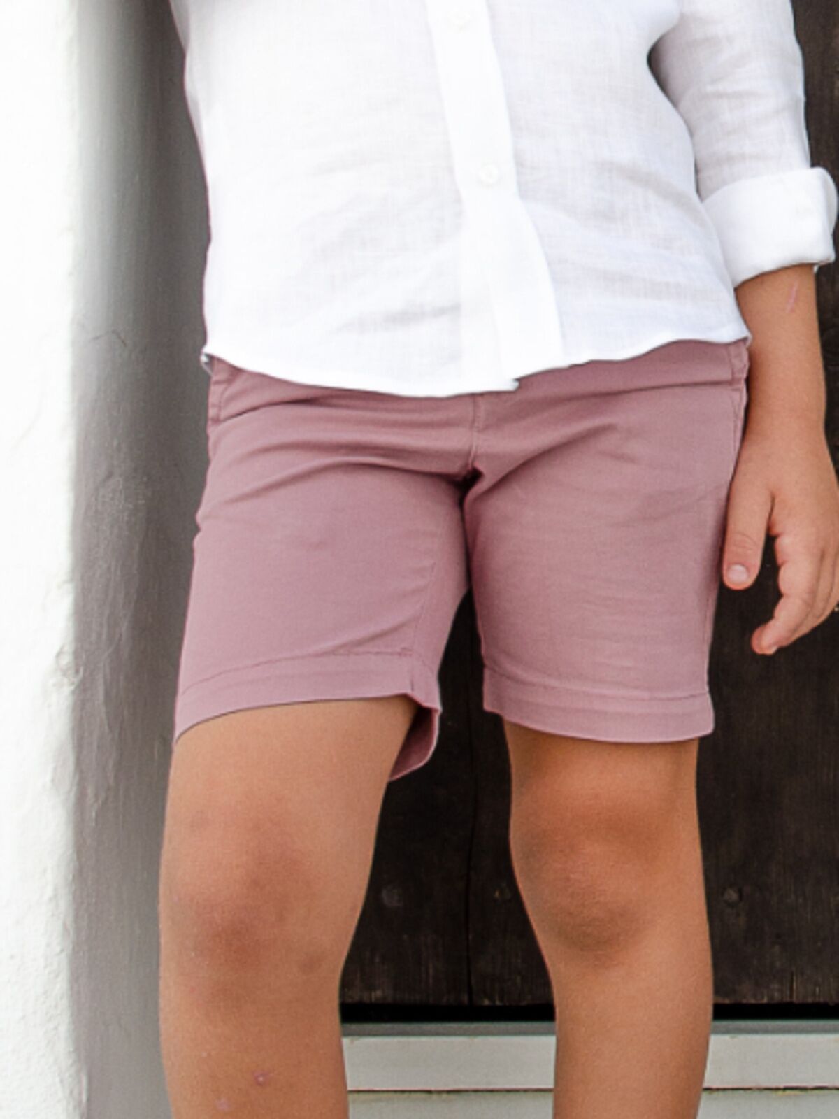 PANTALÓN CORTO ROSA EMPOLVADO