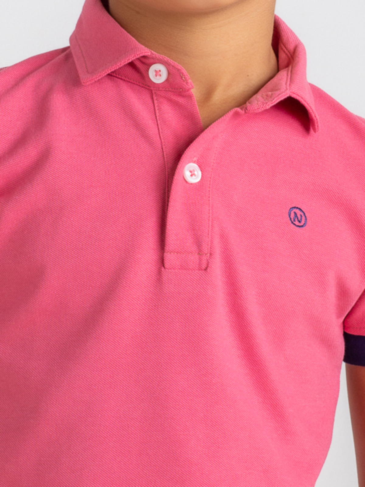 POLO BASIC ROSA EMPOLVADO