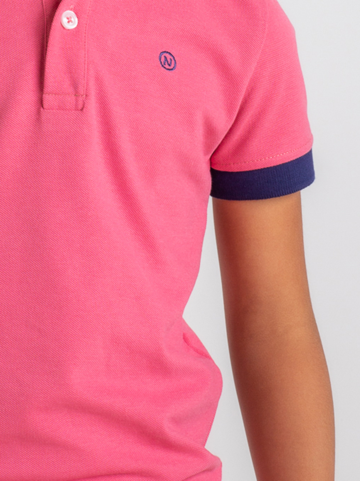 POLO BASIC ROSA EMPOLVADO