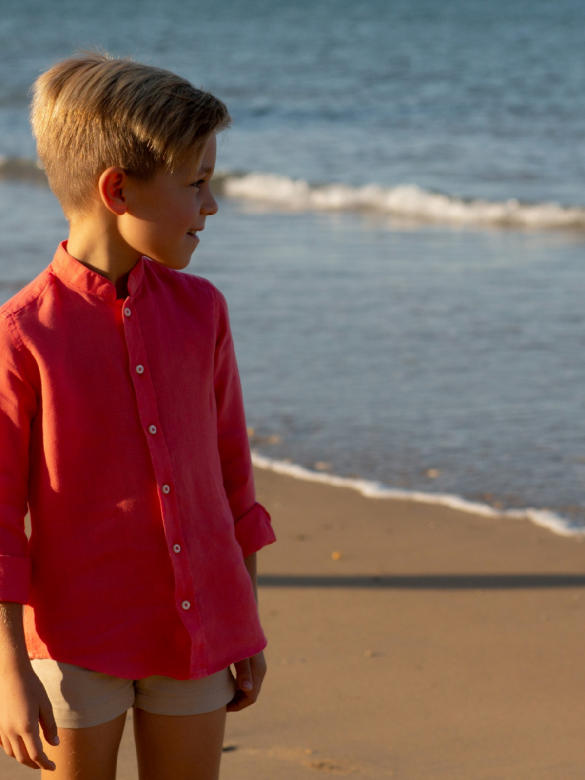 CAMISA LINO CORAL 