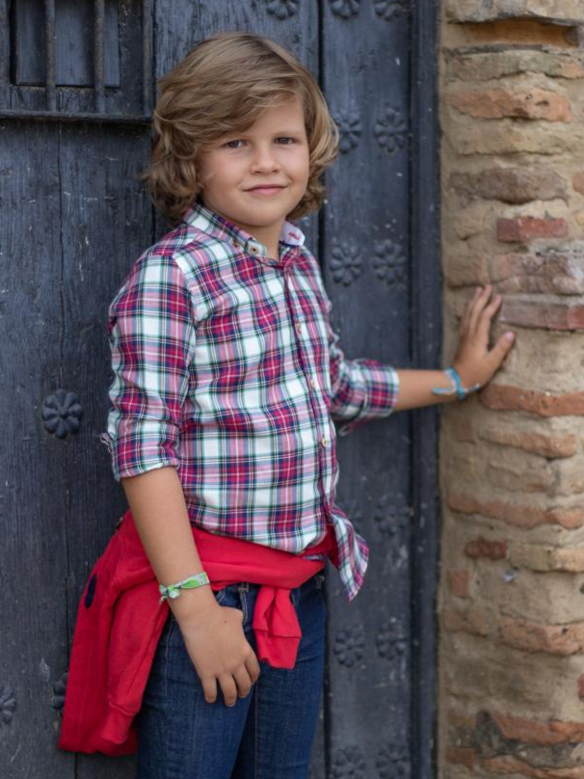 SUDADERA DE NIÑO ROJA OSO