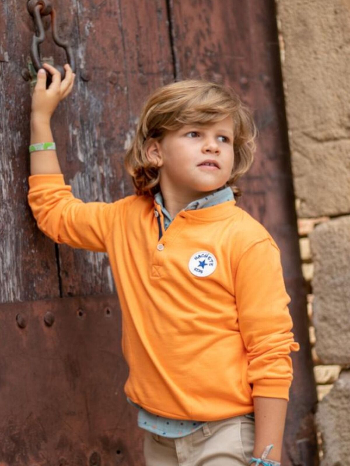 SUDADERA NIÑO MANDARINA