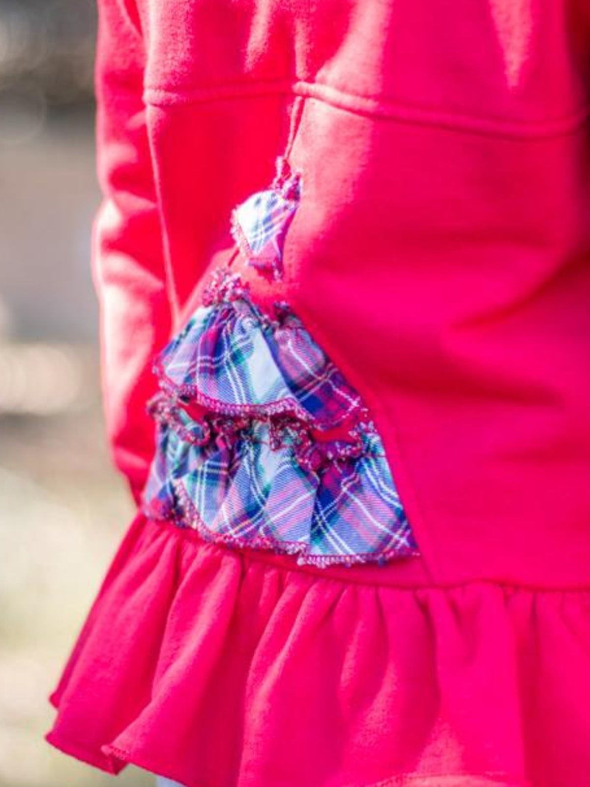 SUDADERA NIÑA OSO ROJA