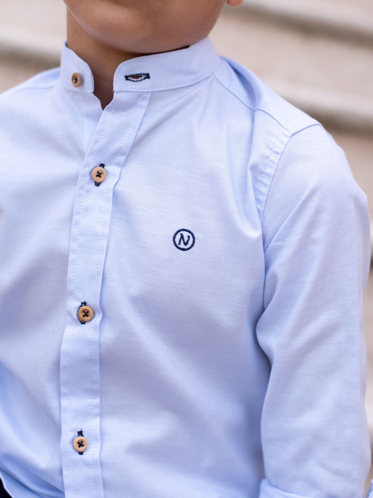 CAMISA CUELLO MAO BLANCA