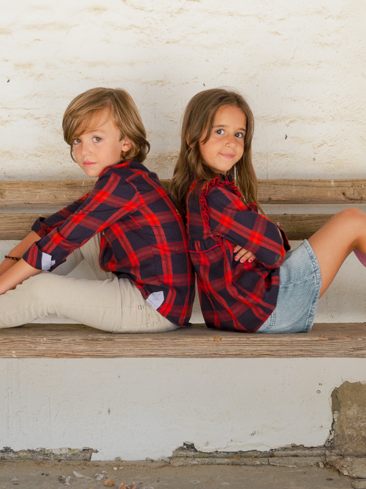 CAMISA NIÑO CUADROS ROJOS