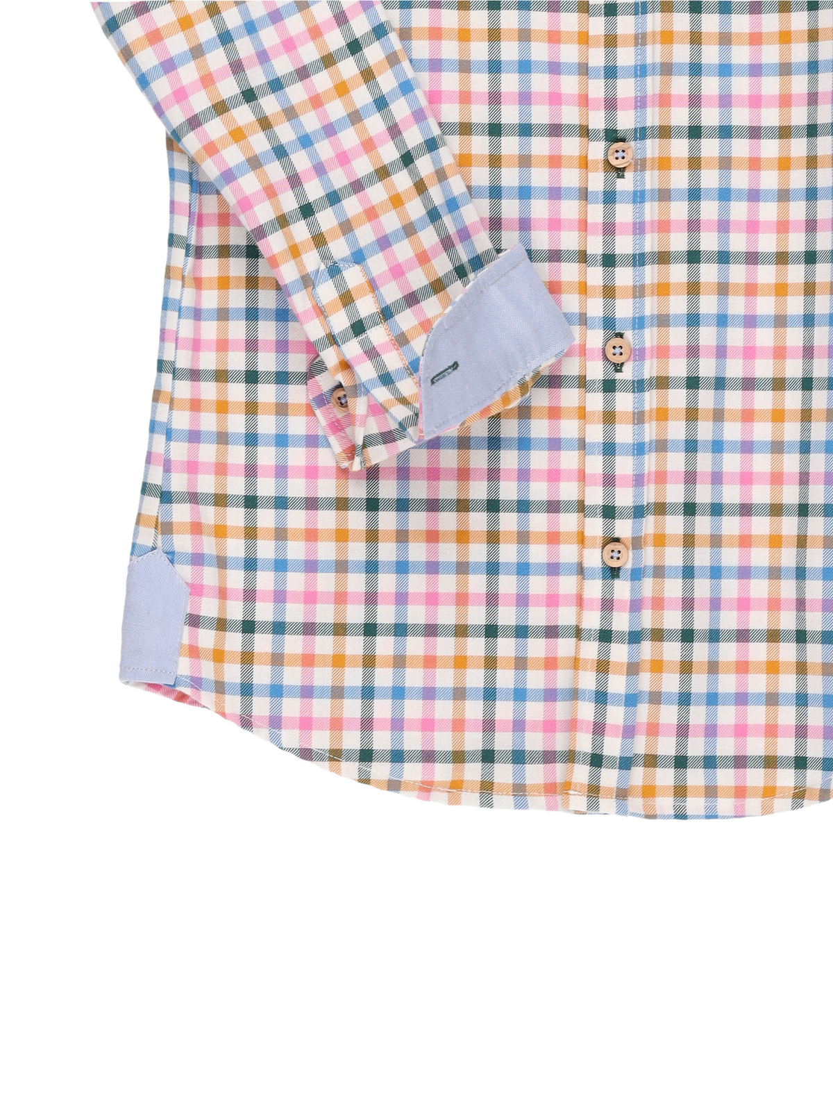 CAMISA NIÑO CUADROS MULTICOLOR