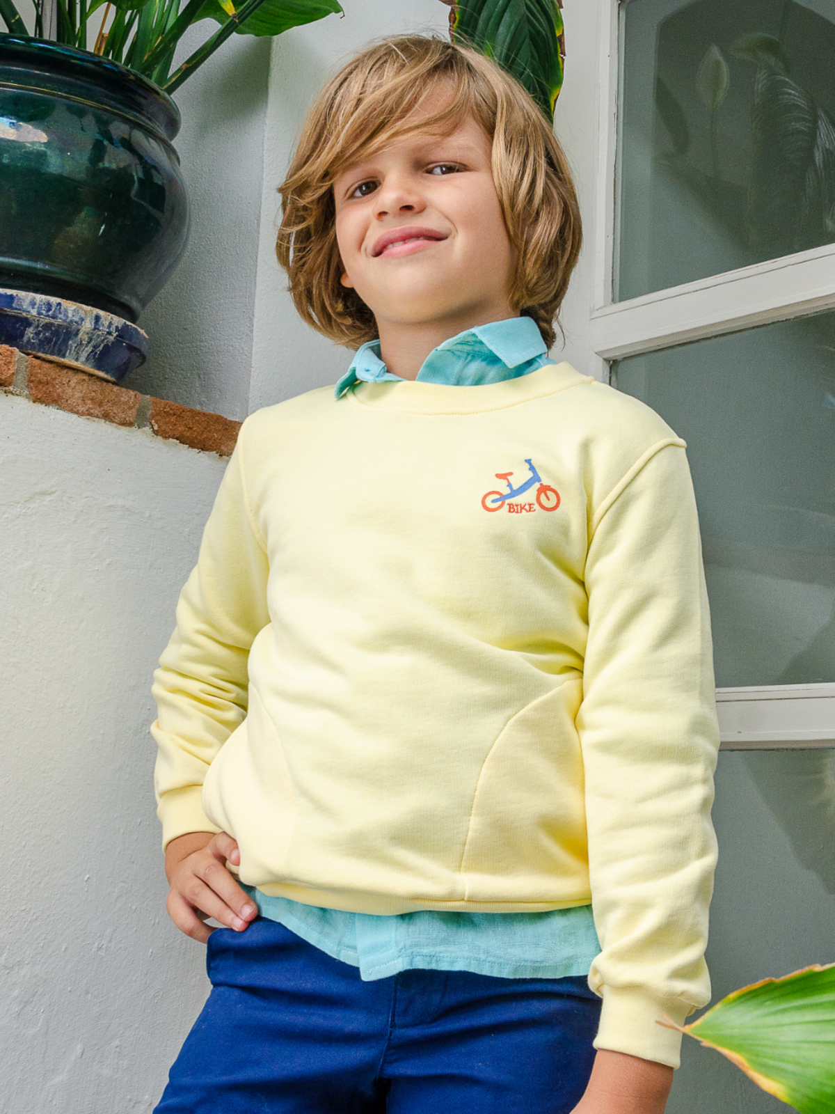 SUDADERA NIÑO YELLOW BIKE