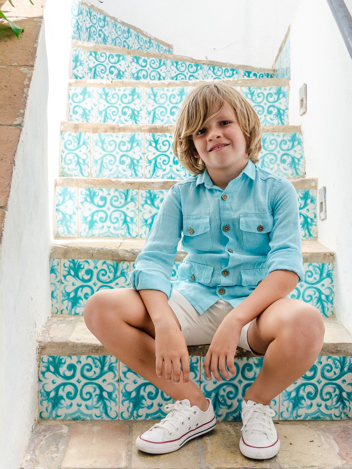 CHILD GUAYABERA SHIRT