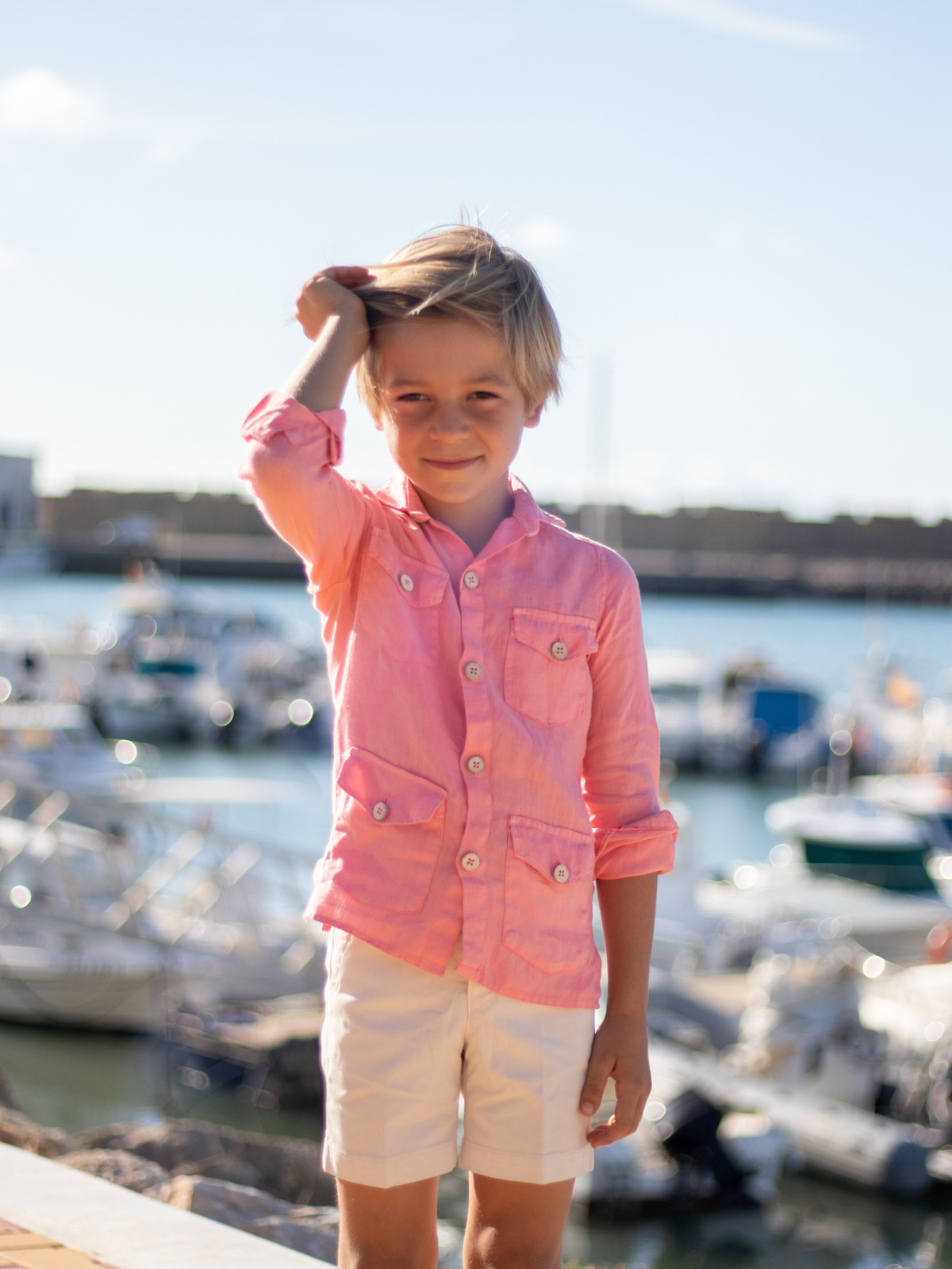 CAMISA NIÑO GUAYABERA