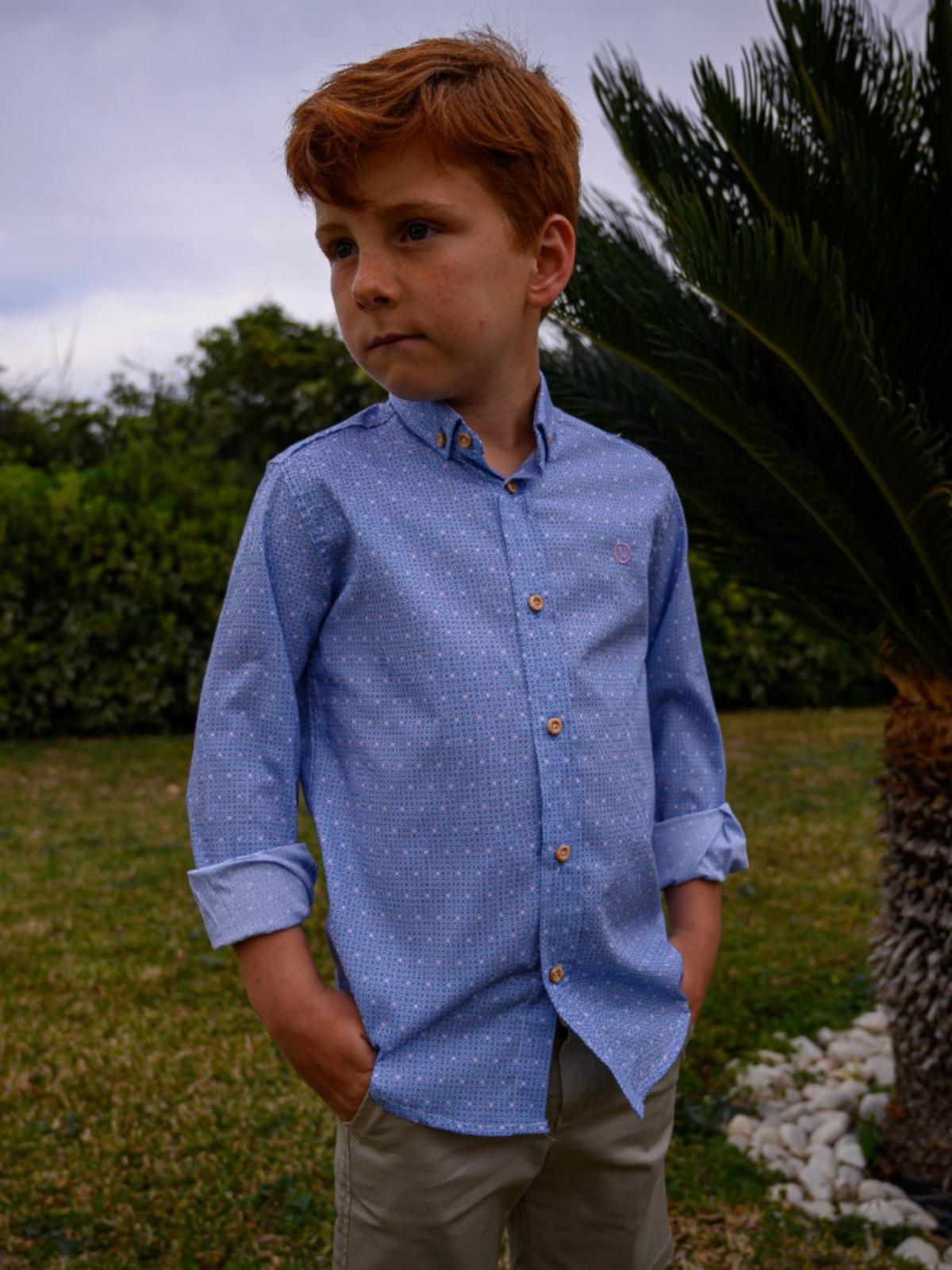 CAMISA NIÑO TOPOS 