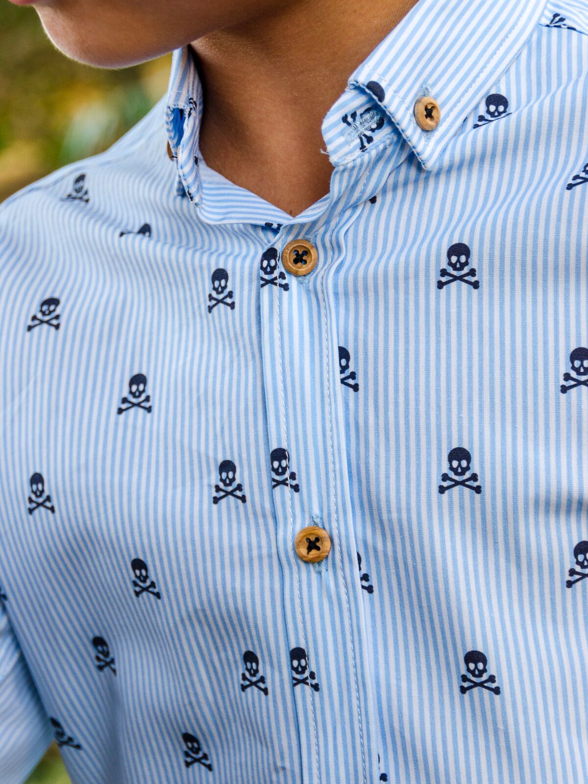 CHILD SKULL PRINTED SHIRT
