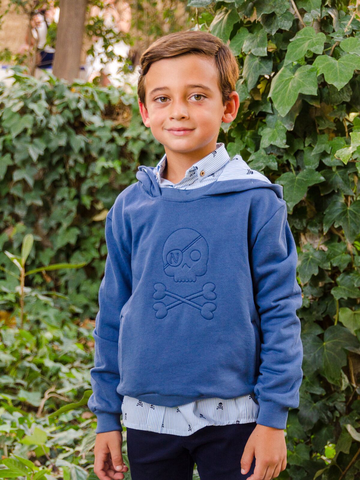 CHILD SKULL PRINTED SHIRT