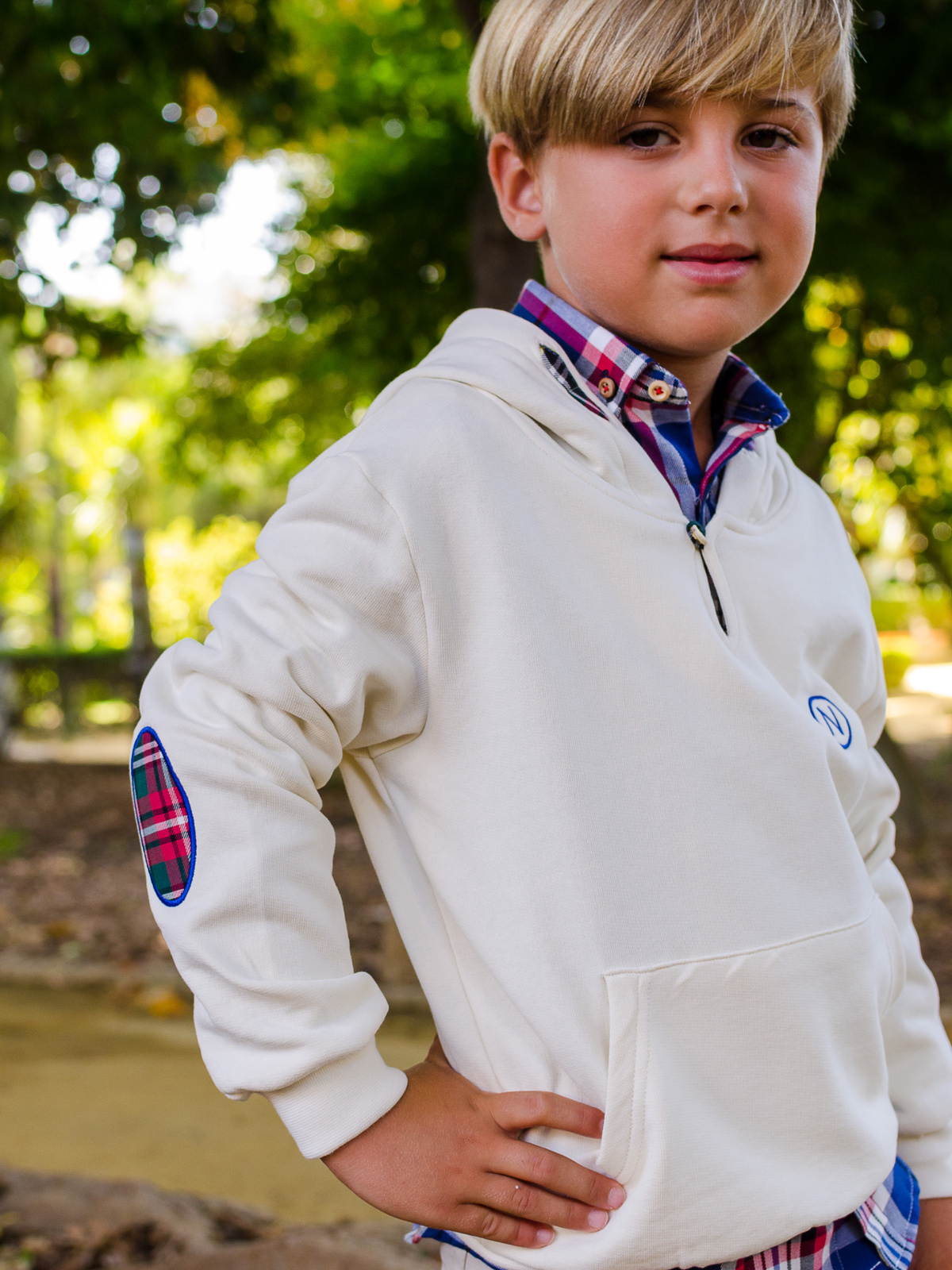 CAMISA CUADROS TARTÁN AZUL 