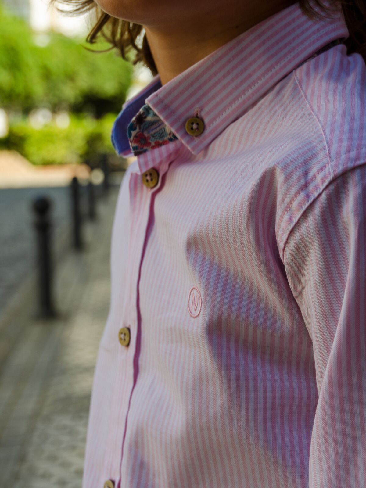 CAMISA RAYAS ROSA KODAC