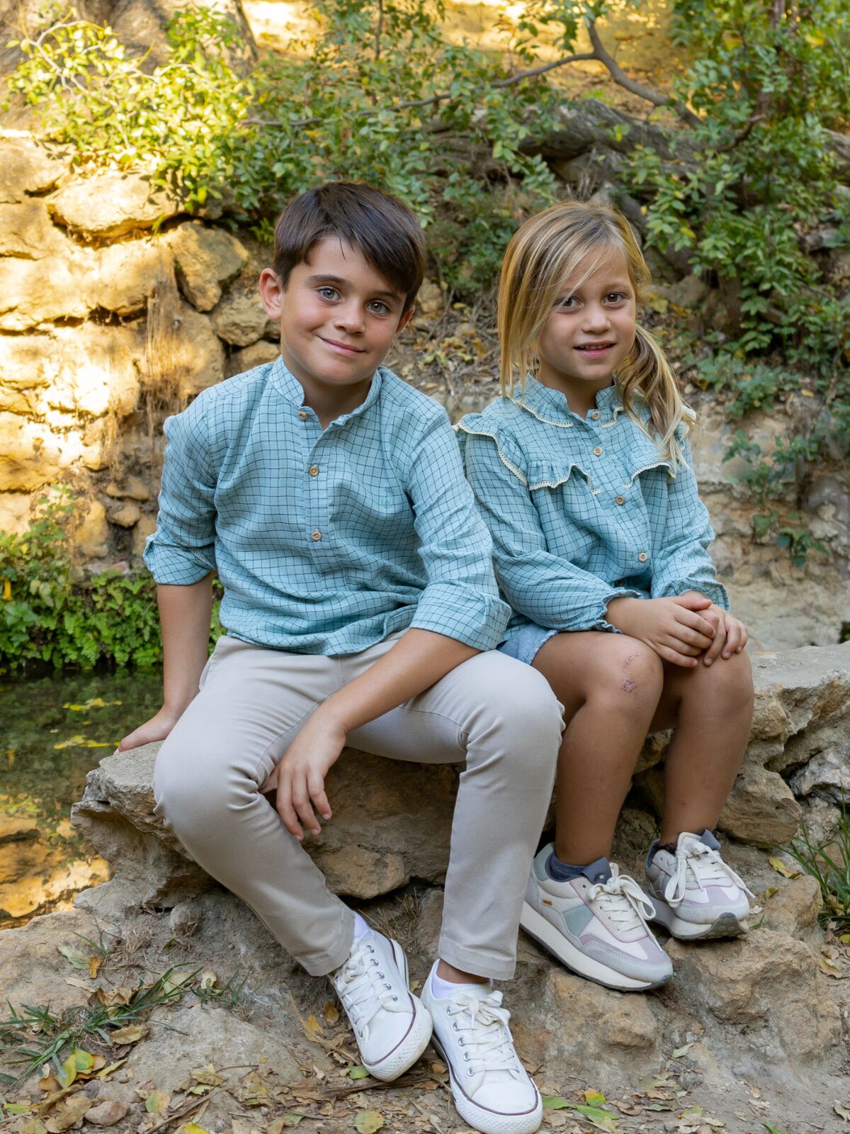 CAMISA NIÑA BOBLE VERDE