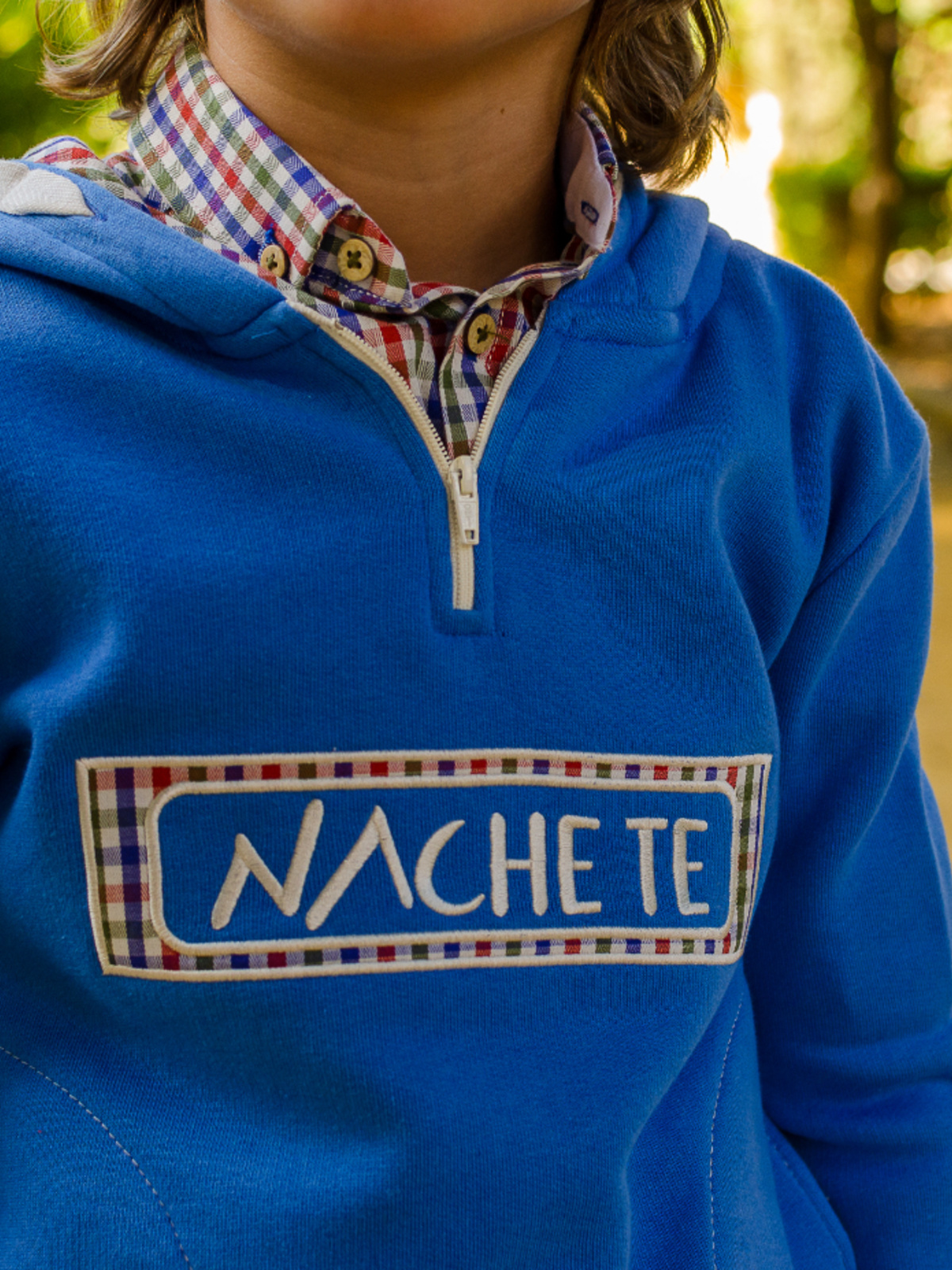 SUDADERA NIÑO AZUL NACHETE