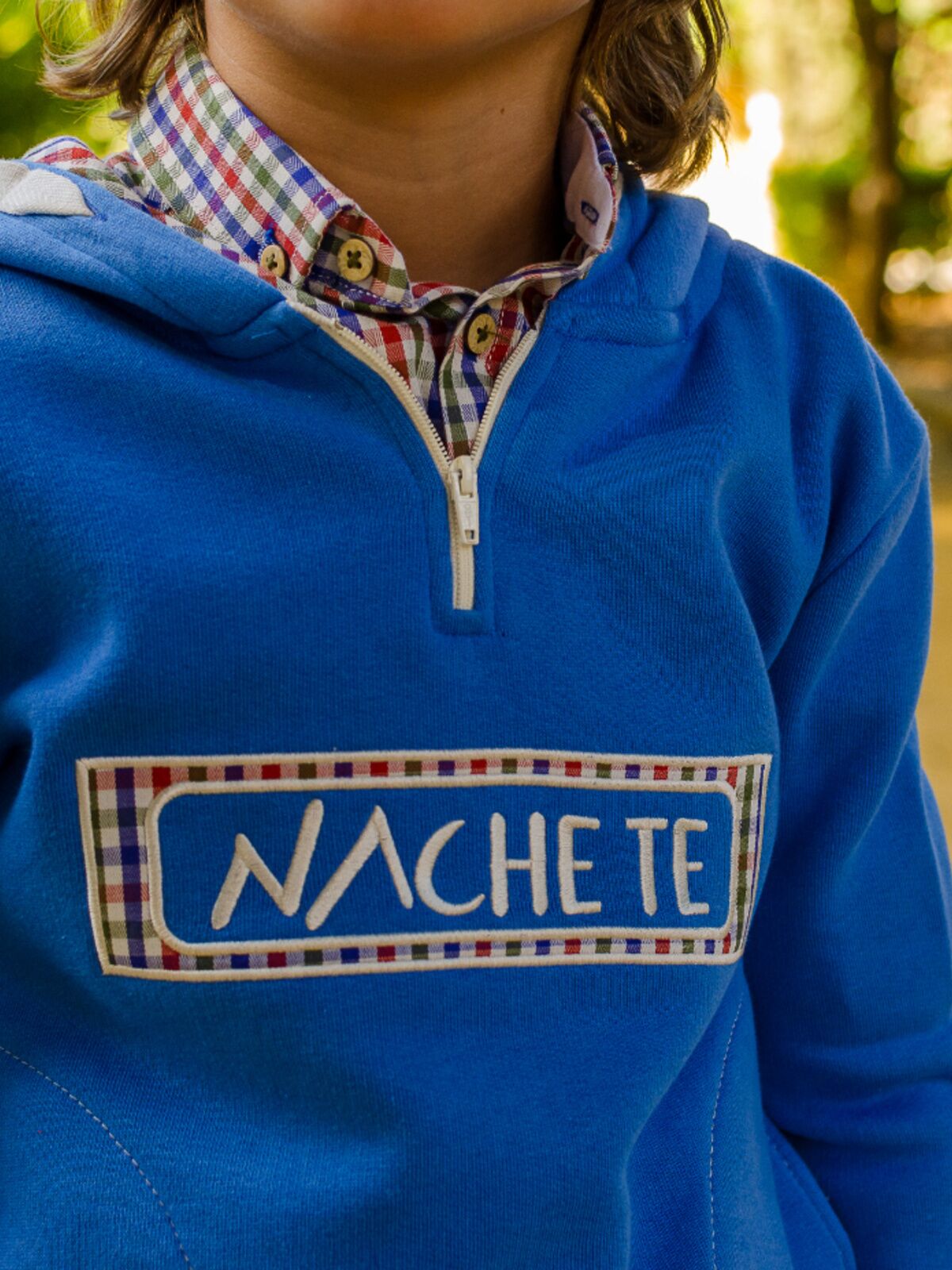 SUDADERA NIÑO AZUL NACHETE