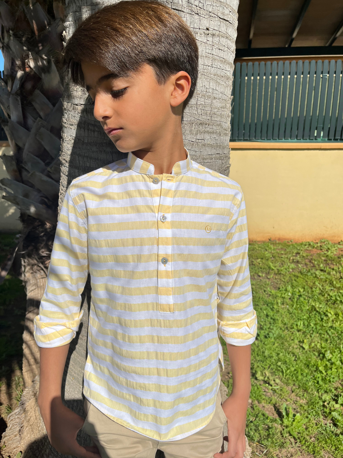 CAMISA AMARILLA RAYAS