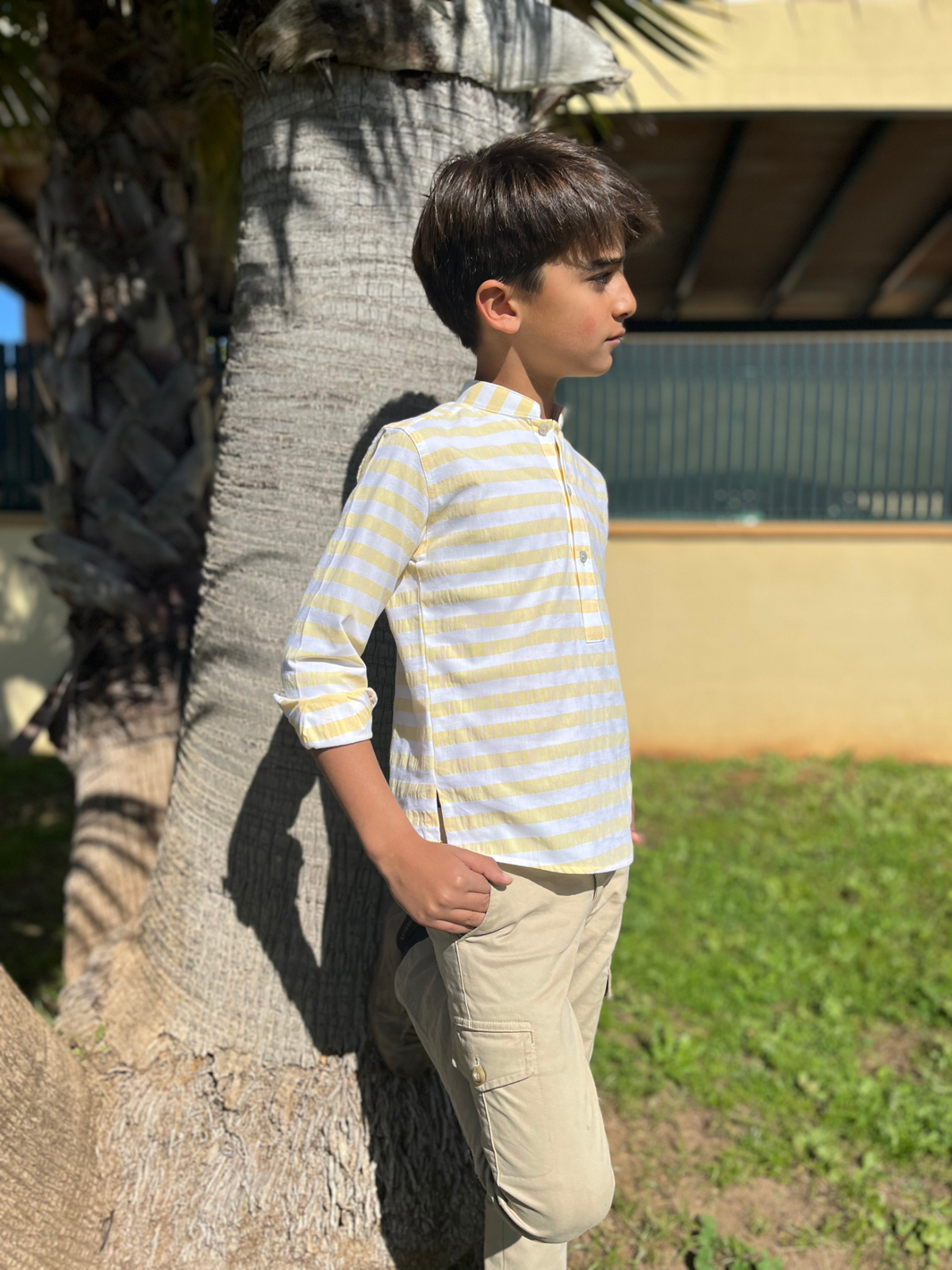 CAMISA AMARILLA RAYAS