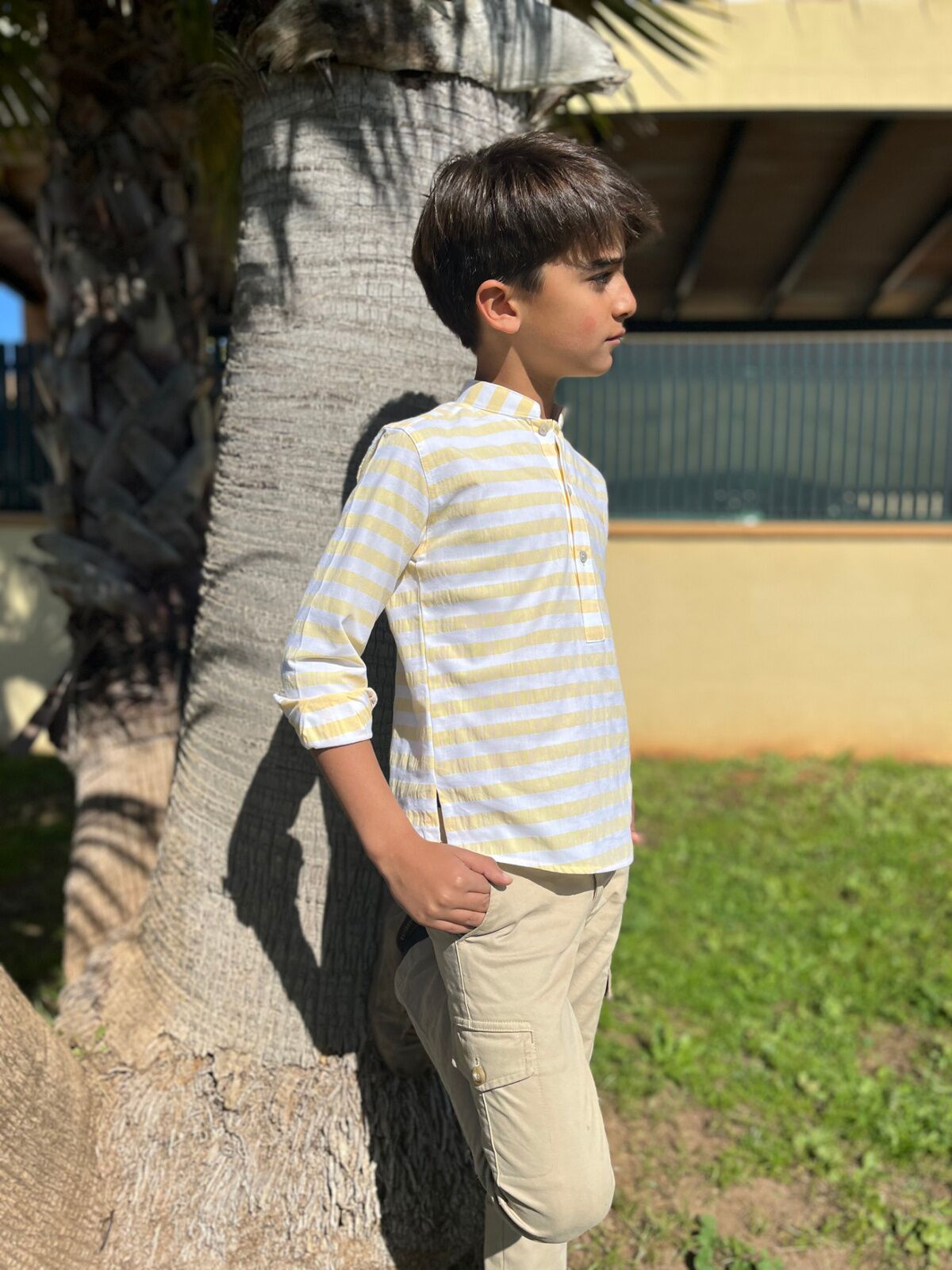 CAMISA AMARILLA RAYAS