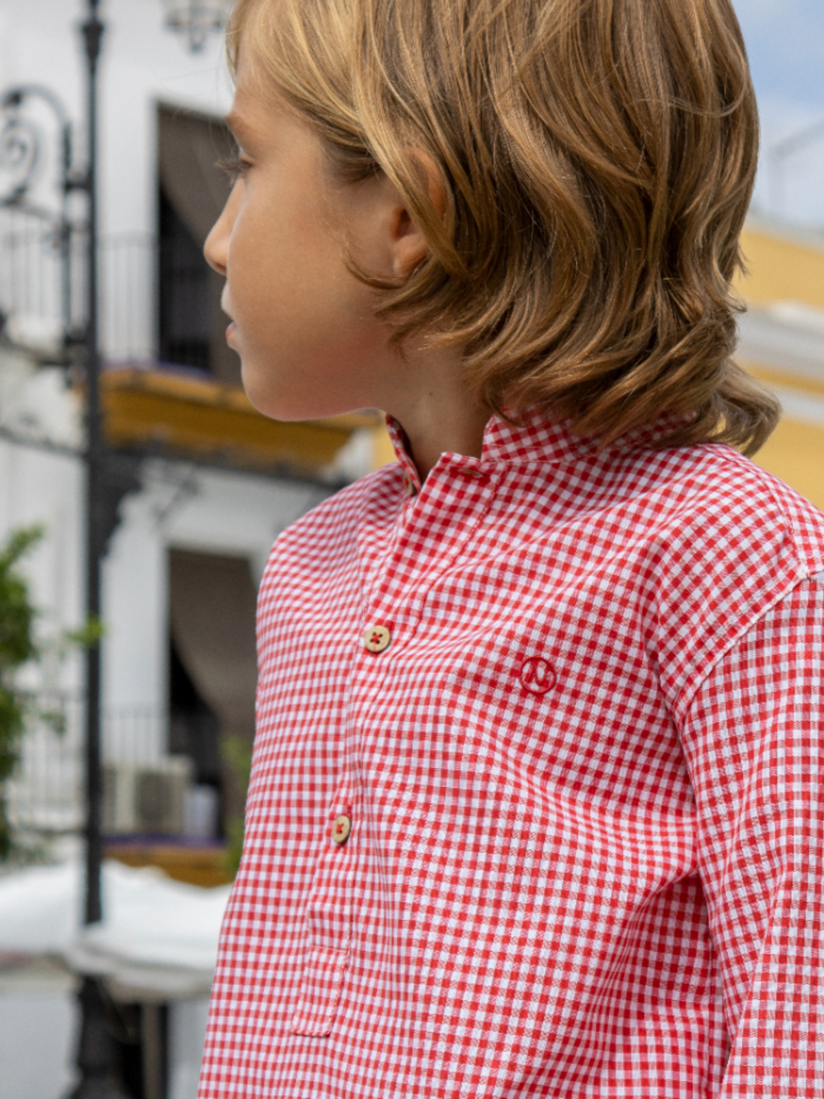 CAMISA DE CUADROS VICHY ROJO 