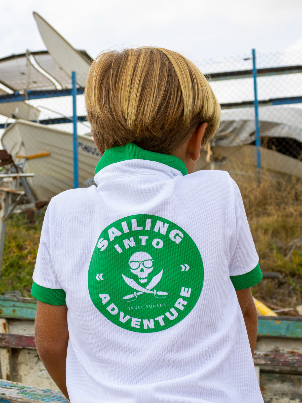 MAO COLLAR POLO SHIRT PRINTED