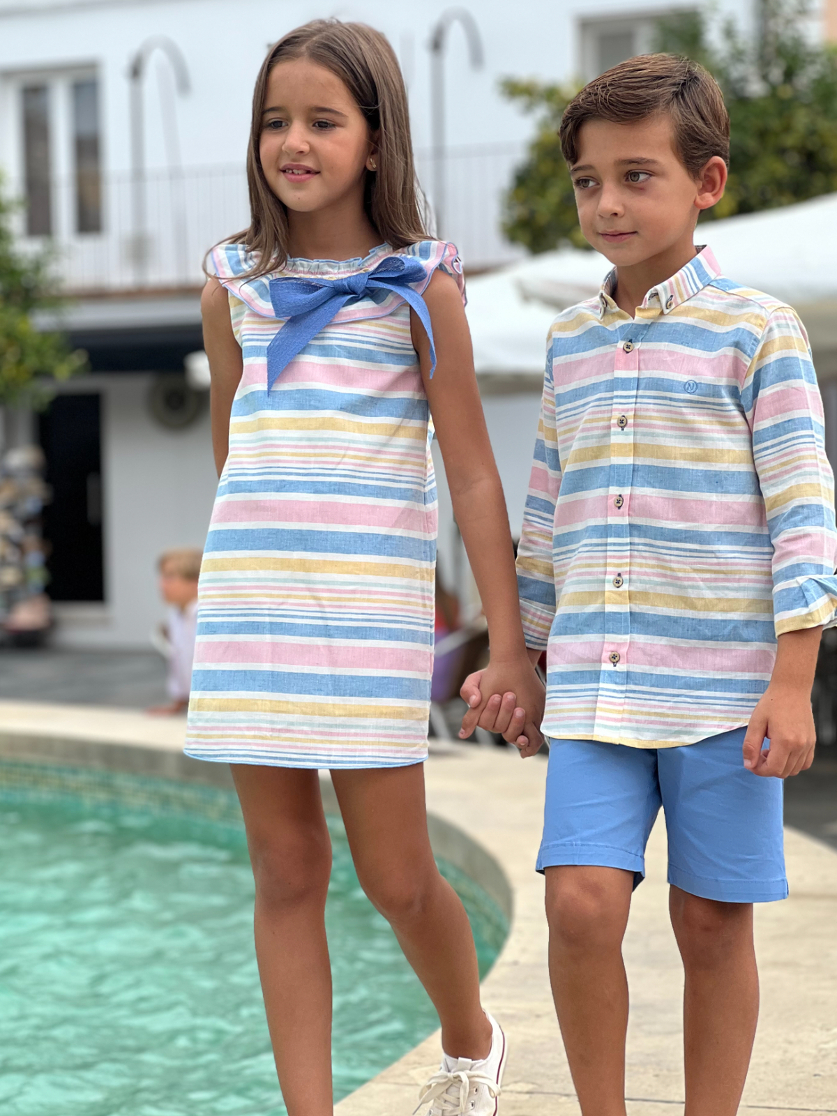 VESTIDO NIÑA RAYAS