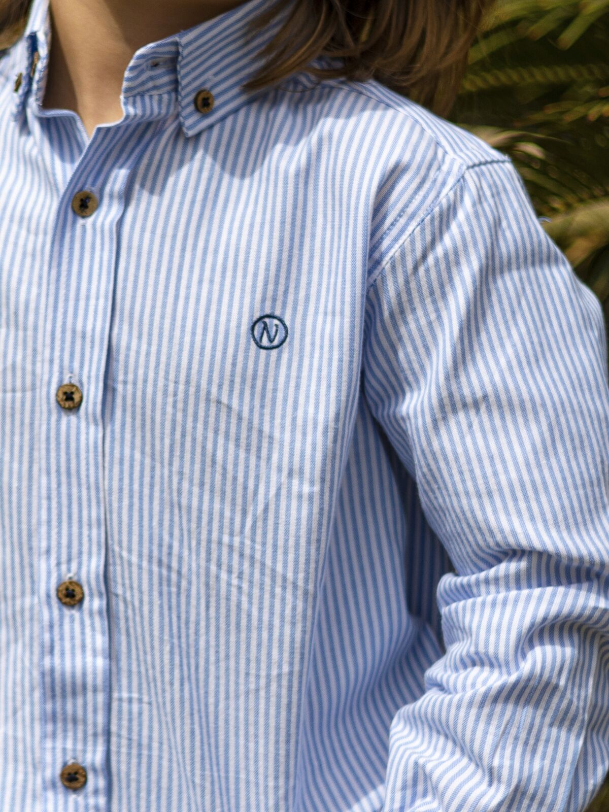 CAMISA RAYAS KODAC CELESTE