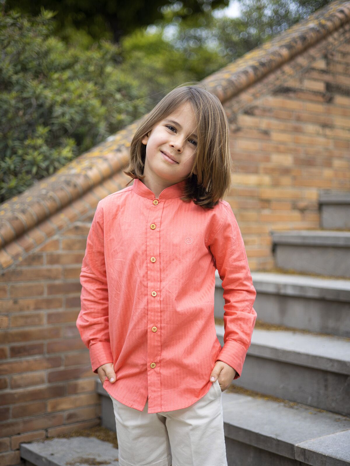 CAMISA CORAL ALGODÓN