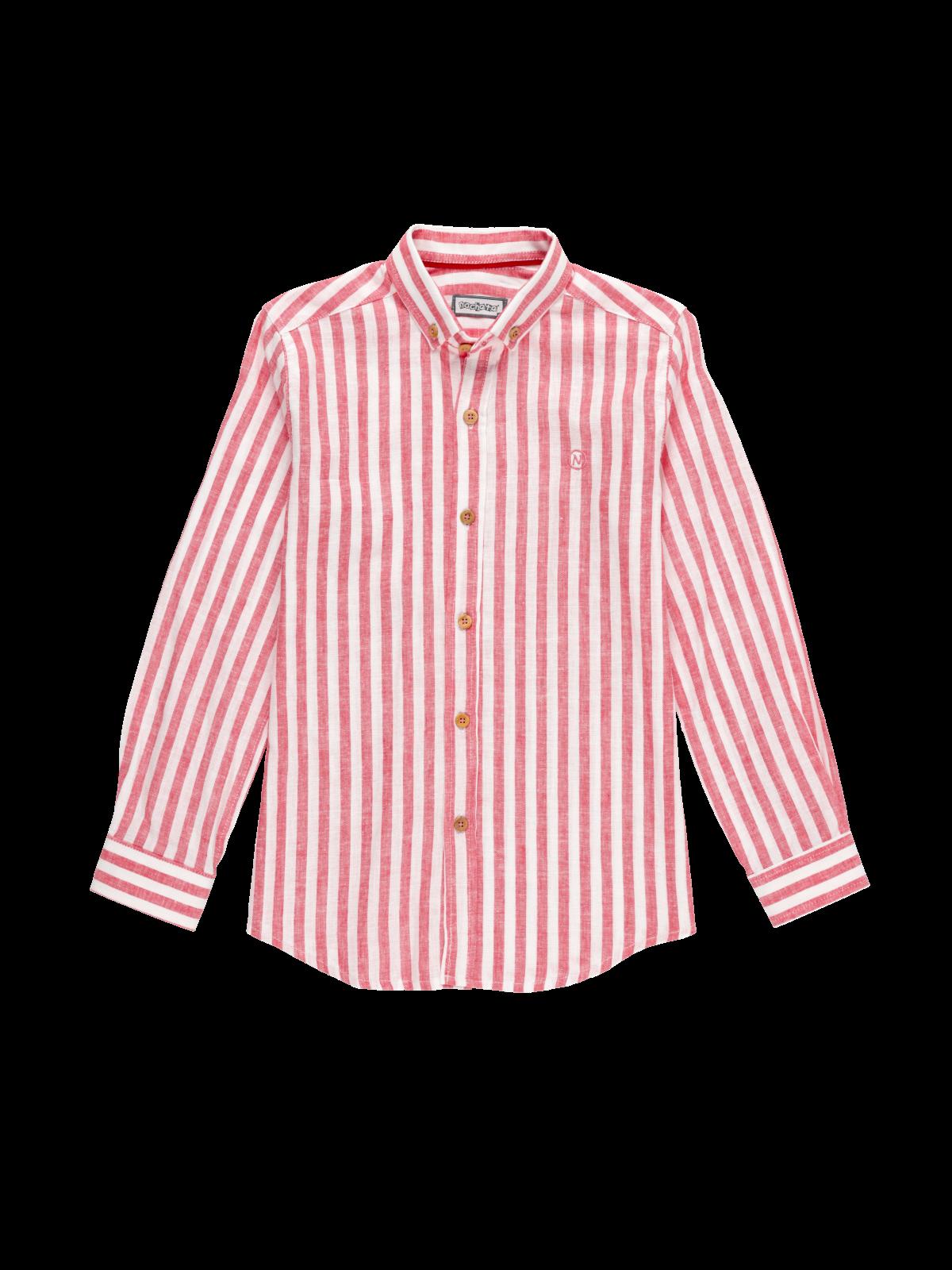 CAMISA RAYAS ROJAS 