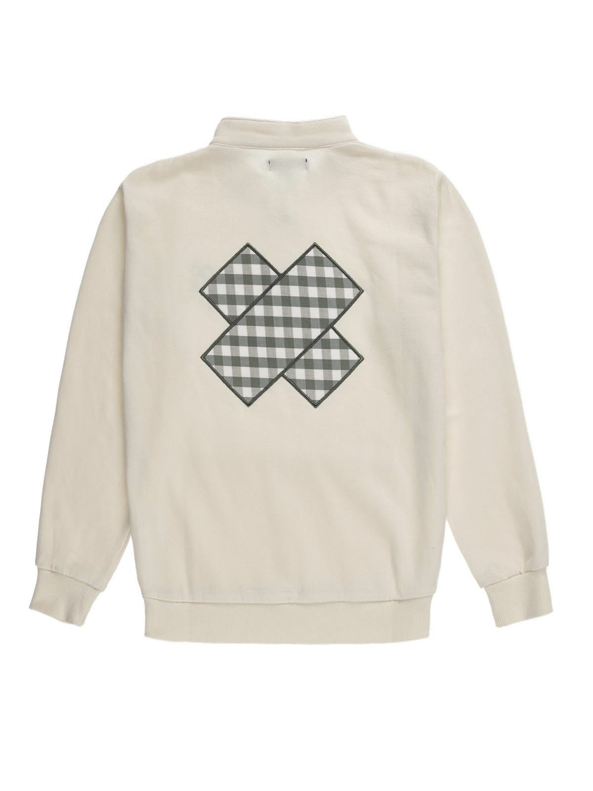 SUDADERA UNIXES MARFIL VICHY VERDE