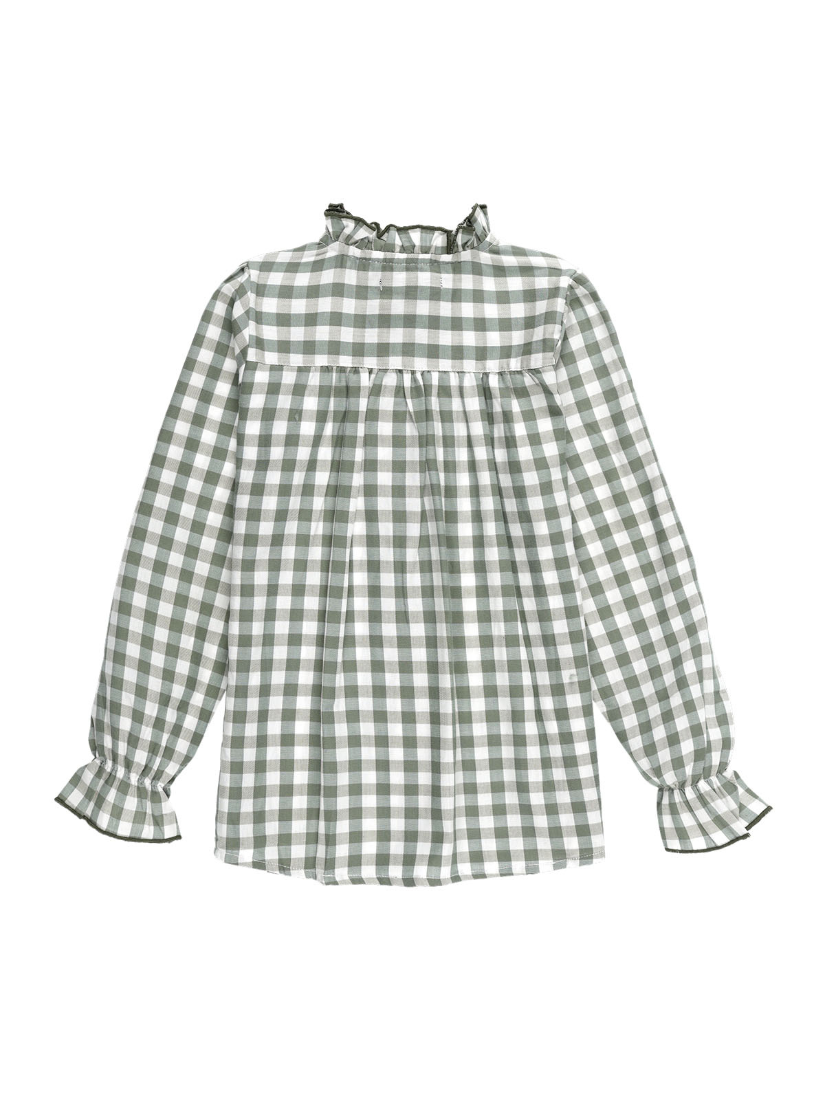 CAMISA NIÑA VICHY VERDE