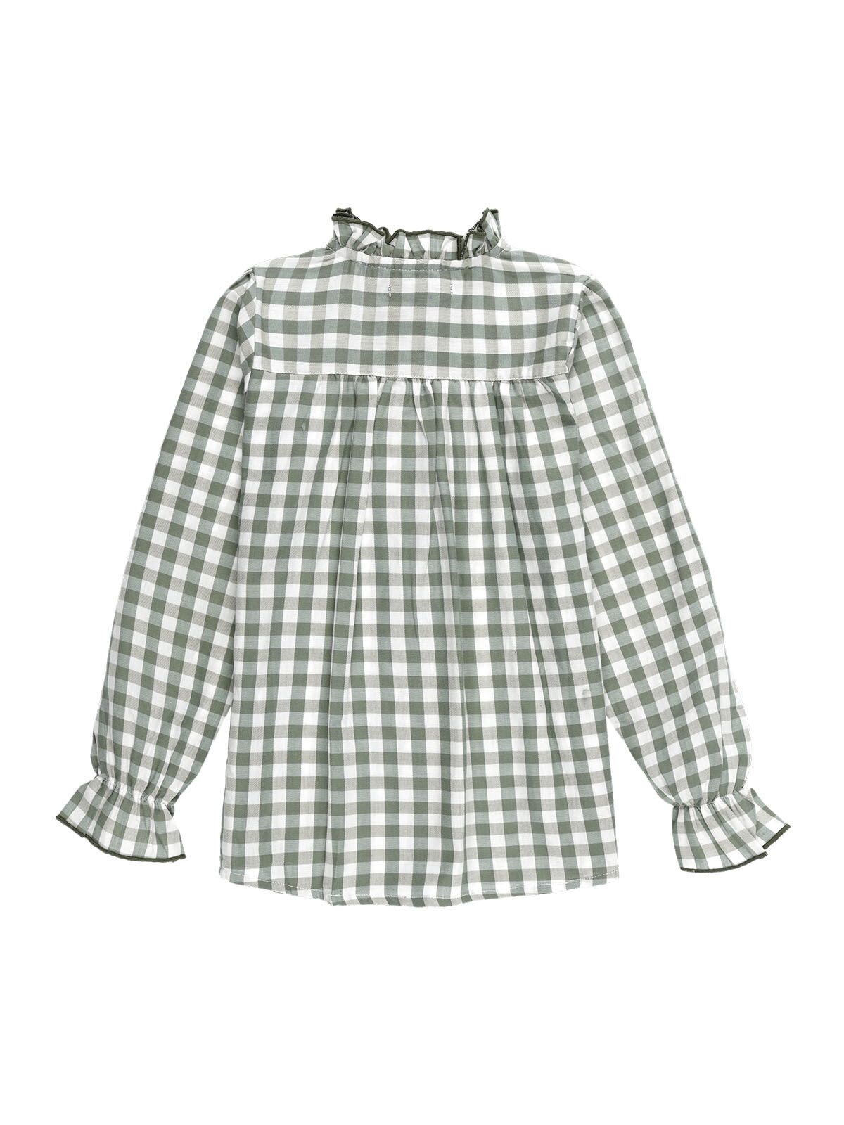 CAMISA NIÑA VICHY VERDE