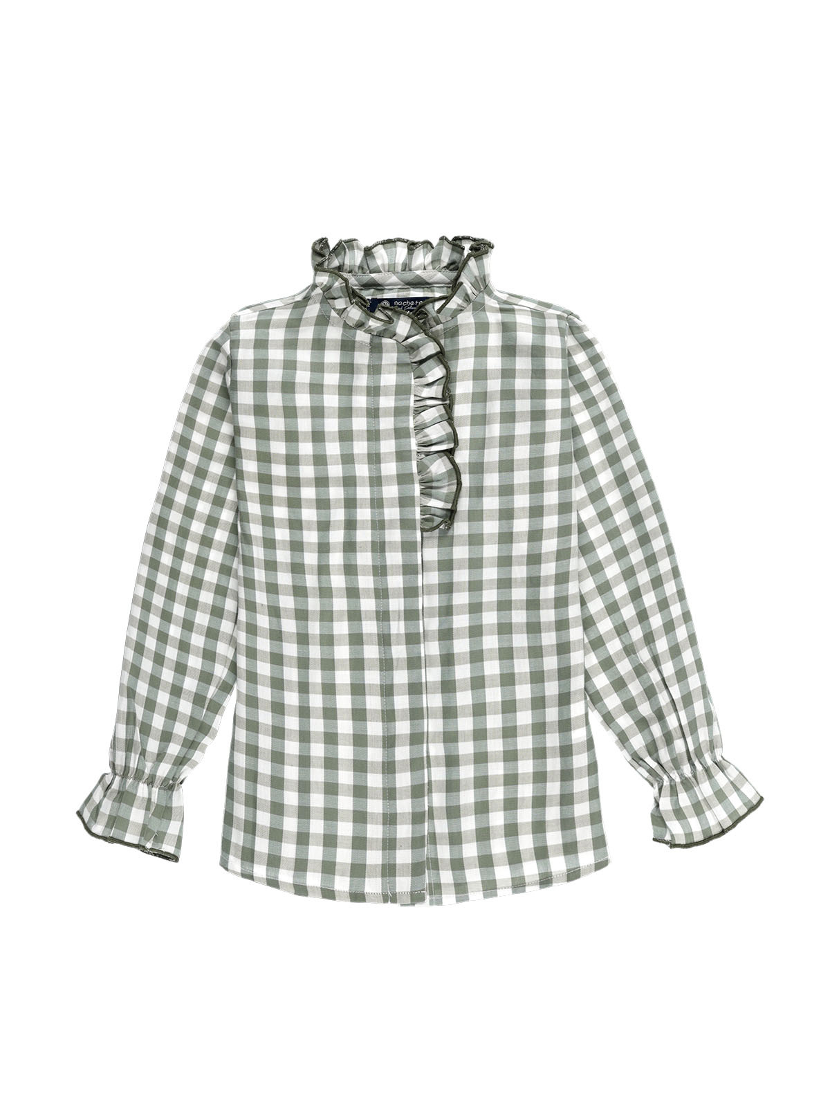 CAMISA NIÑA VICHY VERDE