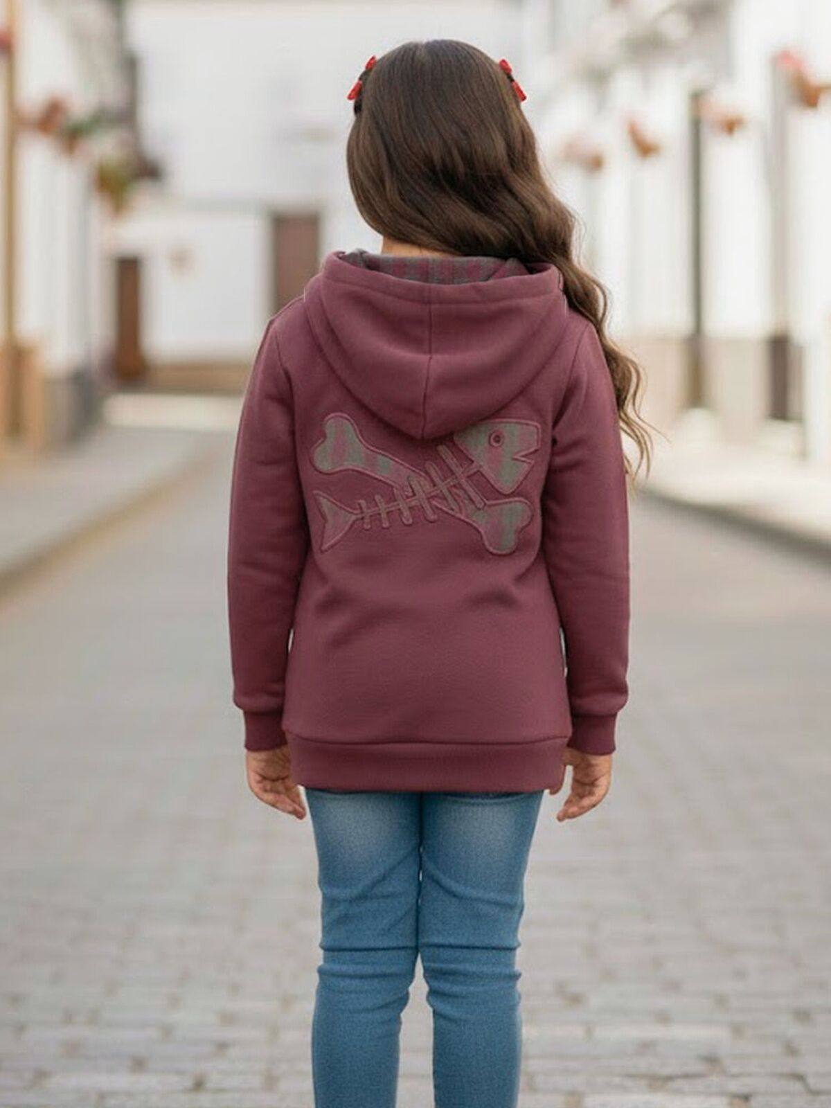 SUDADERA NIÑO RASPA BUGANVILLA