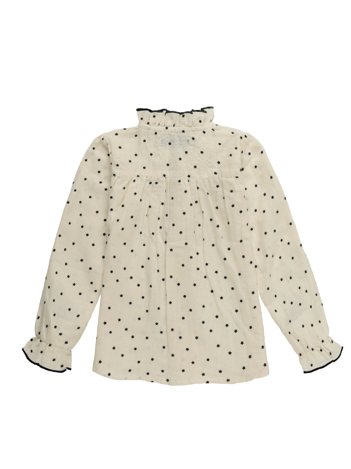 CAMISA NIÑA BEIGE CON ESTRELLITAS