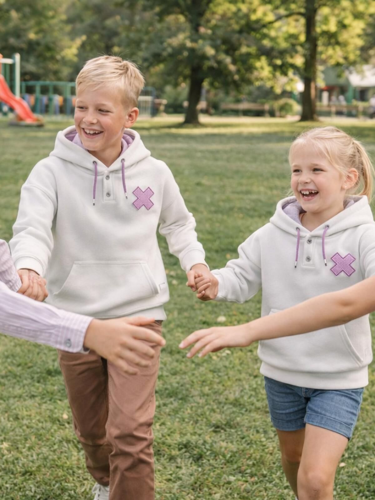 SUDADERA BLANCA CRUZ RAYAS ROSAS