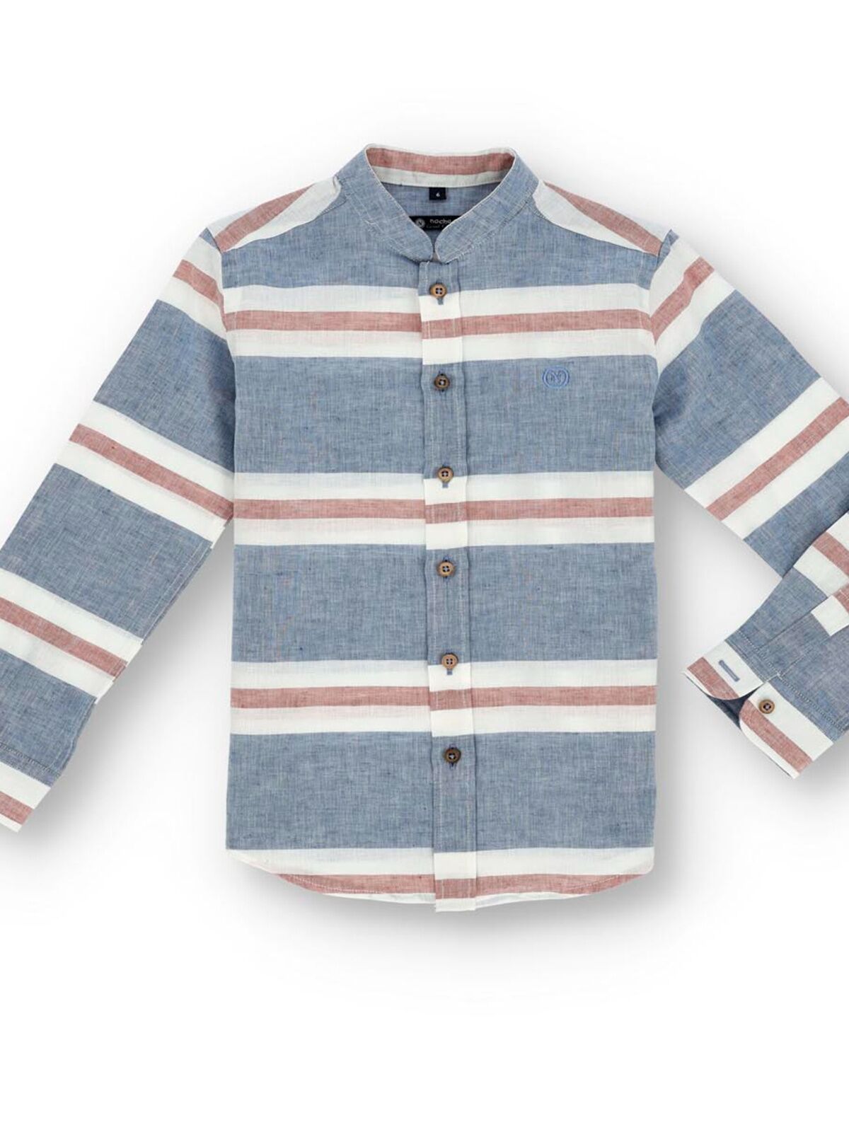 CAMISA RAYAS CUELLO MAO