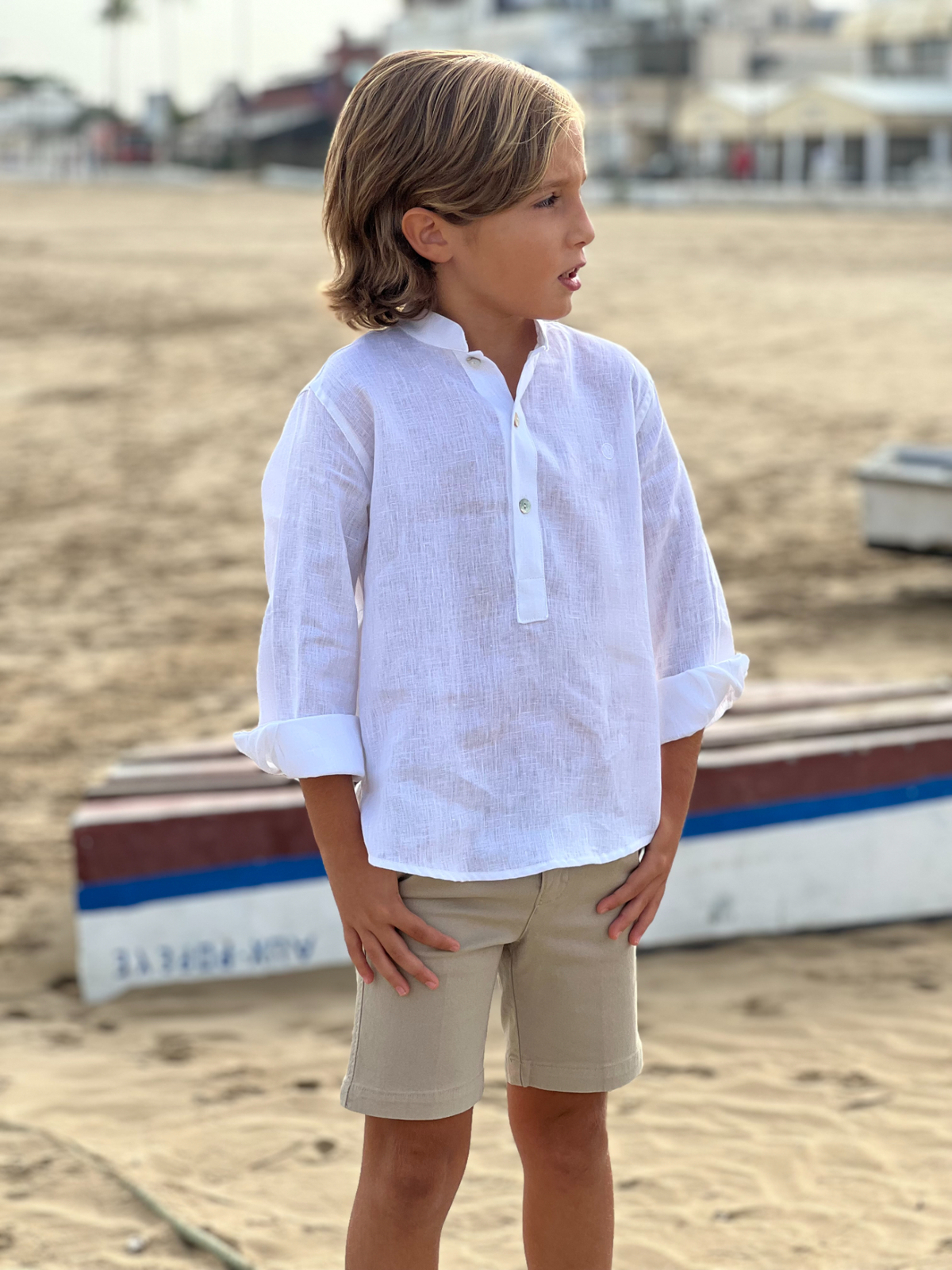 pantalón corto niño vestir