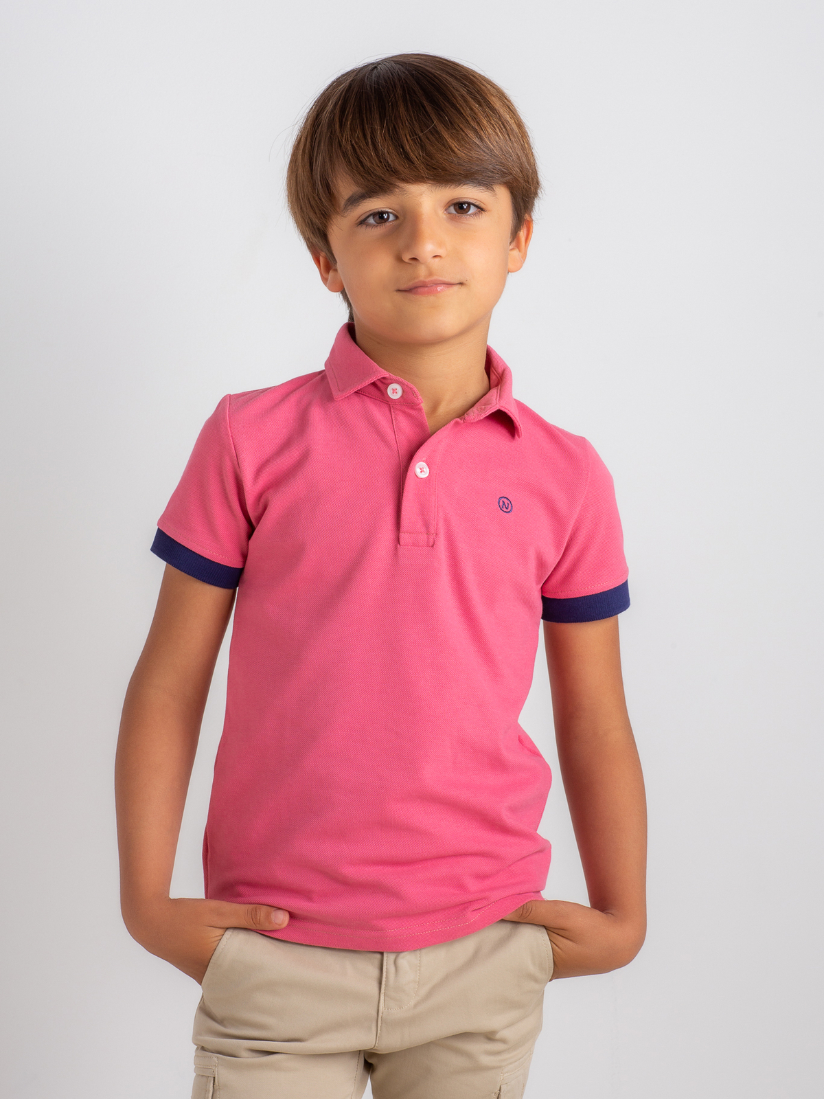 POLO BASIC ROSA EMPOLVADO