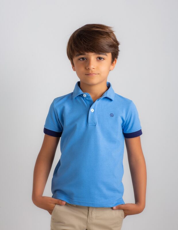 POLO BASIC AZUL