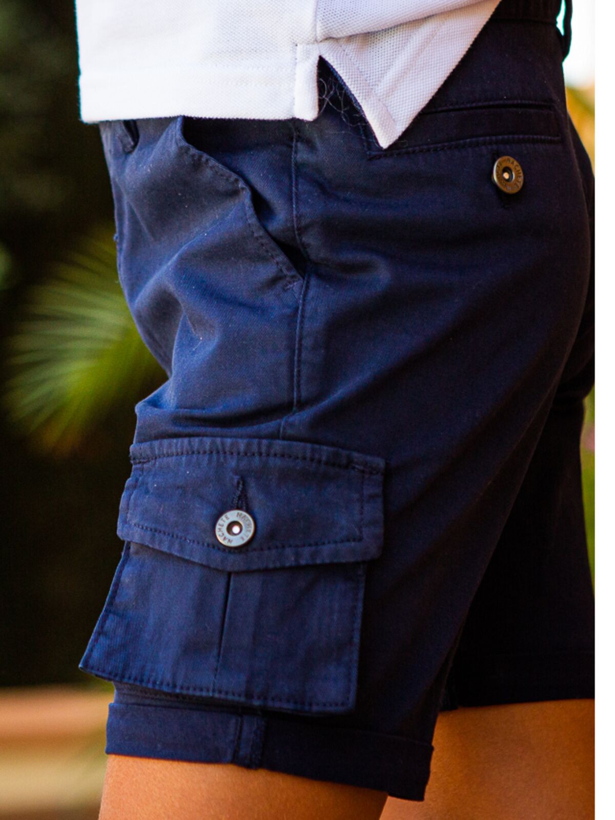 PANTALÓN CORTO SAFARI MARINO 