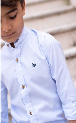 CAMISA CUELLO MAO BLANCA