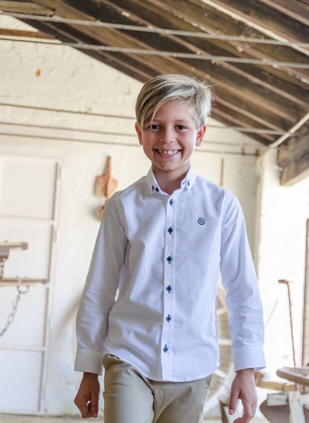 CAMISA BLANCA OXFORD BASIC