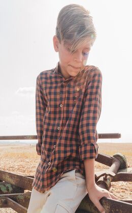 MUSTARD VICHY CHECK SHIRT