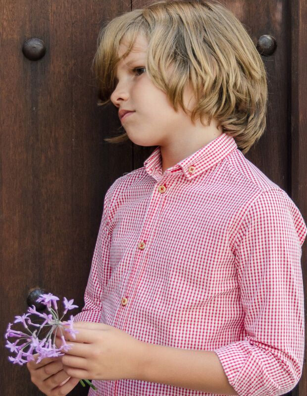 CAMISA NIÑO SEERSUCKER VICHY