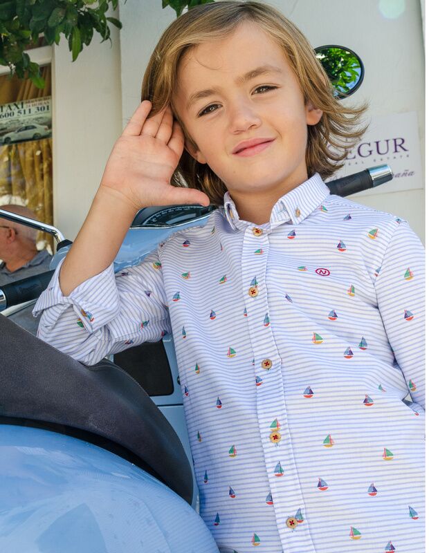 CAMISA OXFORD ESTAMPADA SHIP